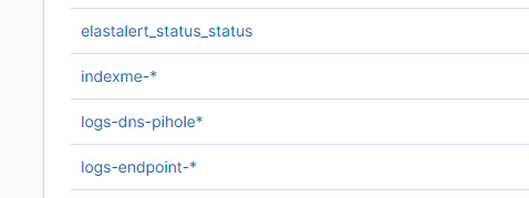 Kibana index management index patterns